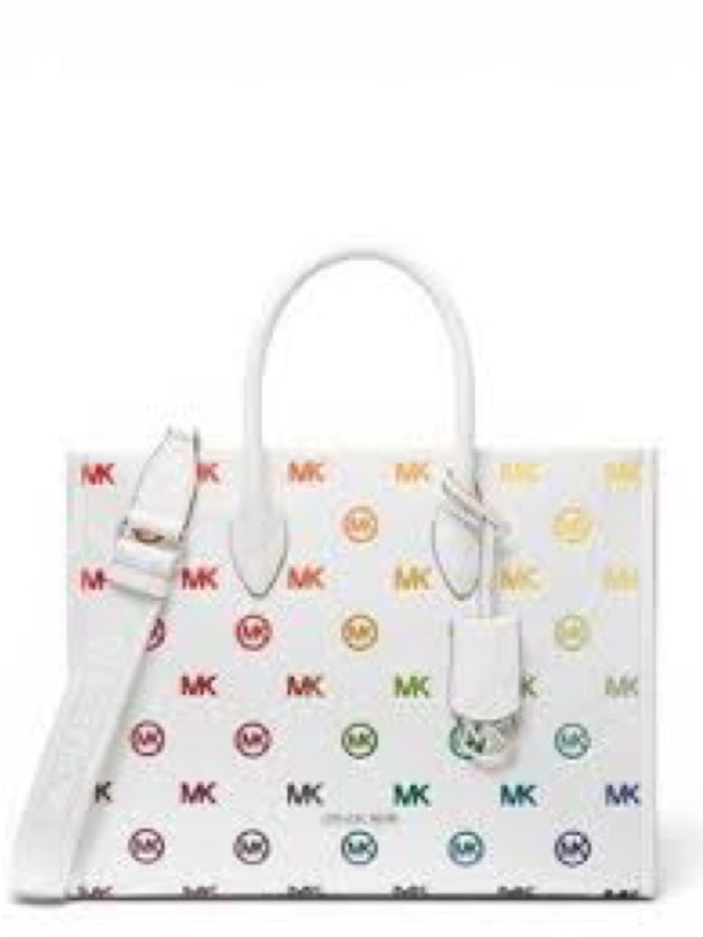Jet Set Travel Rainbow embossed Logo tote & Embossed logo Wristlet - Picture 3 of 3